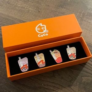 Coco bubble tea pins